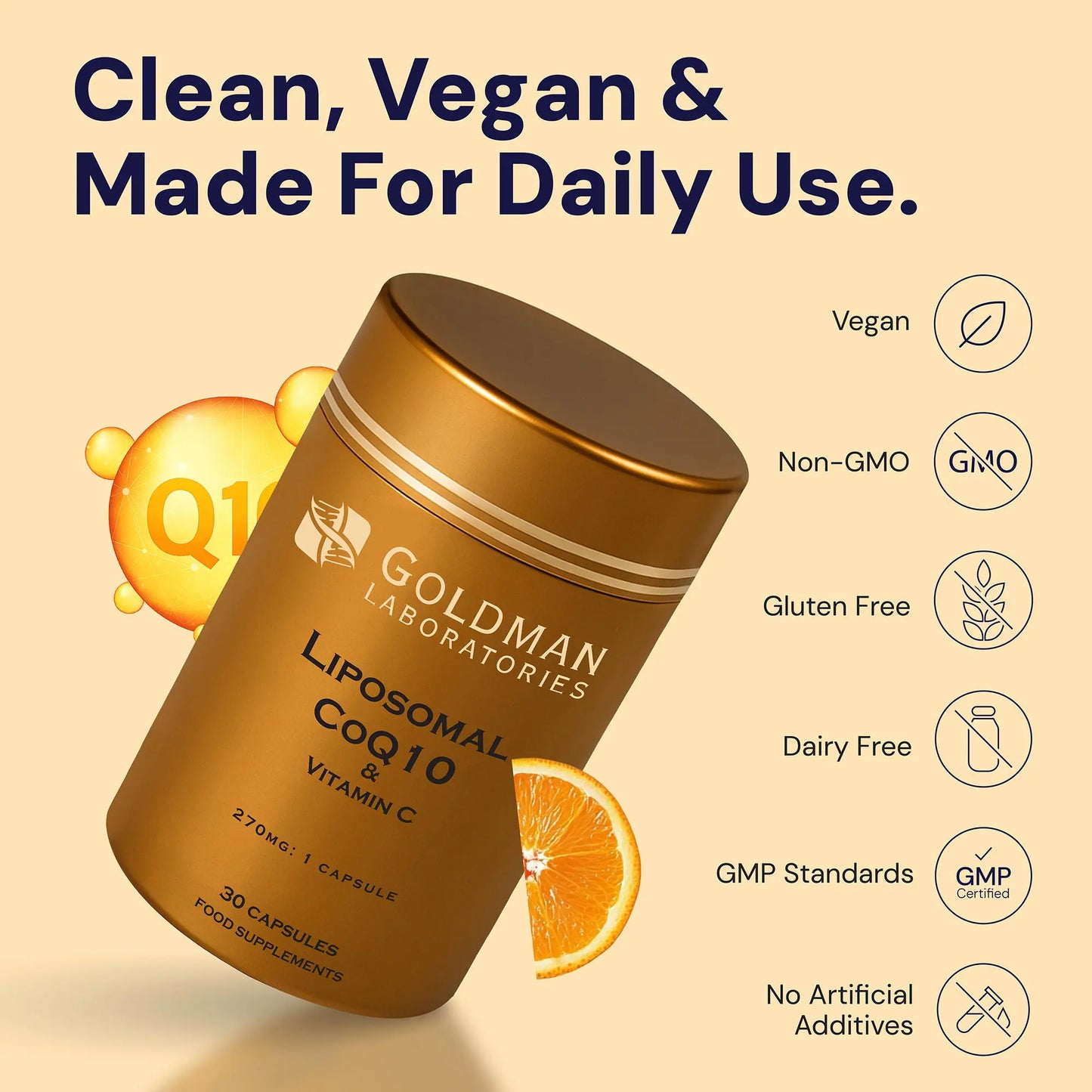 Optimcell® Liposomal CoQ10 - 30 Caps Goldman Labs