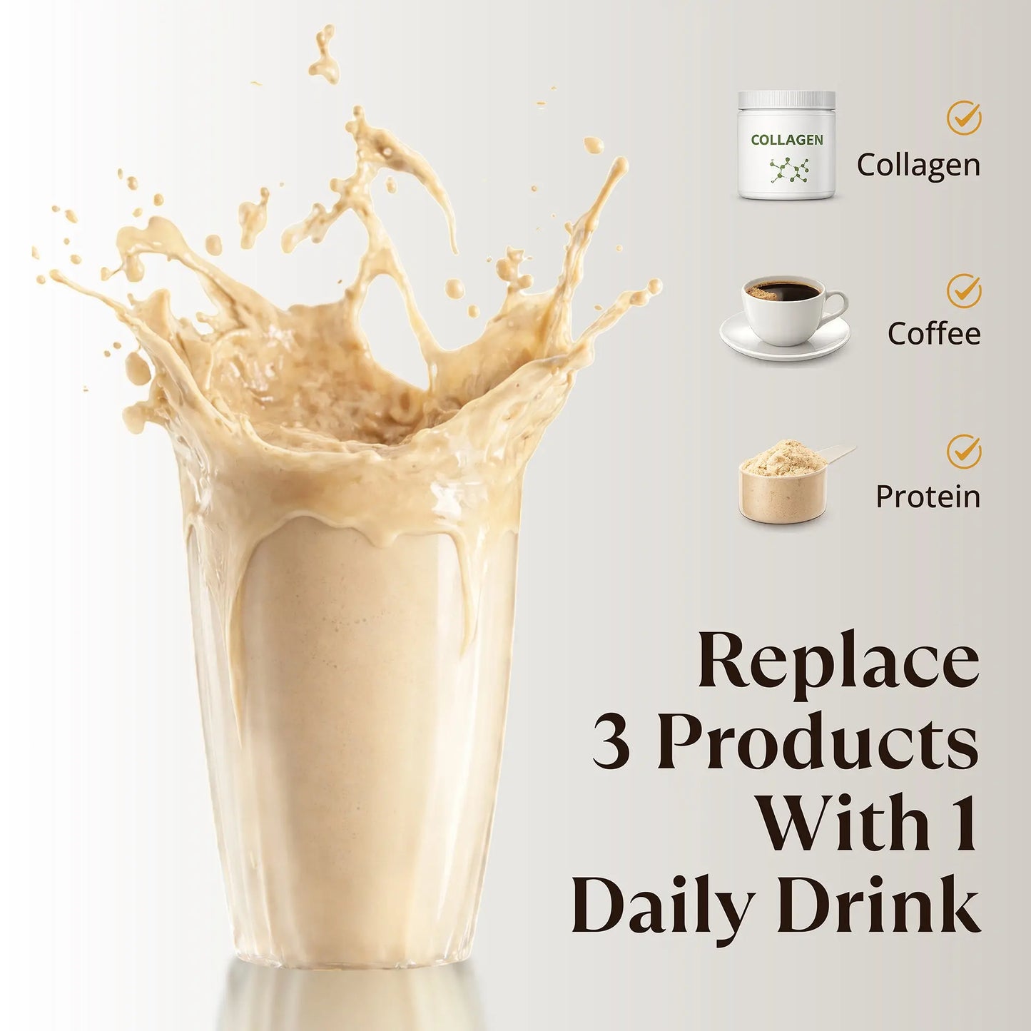 Elev8ng Vegan Collagen Protein Shake - Vanilla / Hazelnut Goldman Labs
