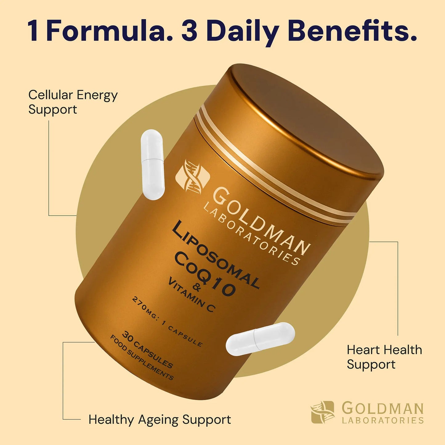 Optimcell® Liposomal CoQ10 - 30 Caps Goldman Labs