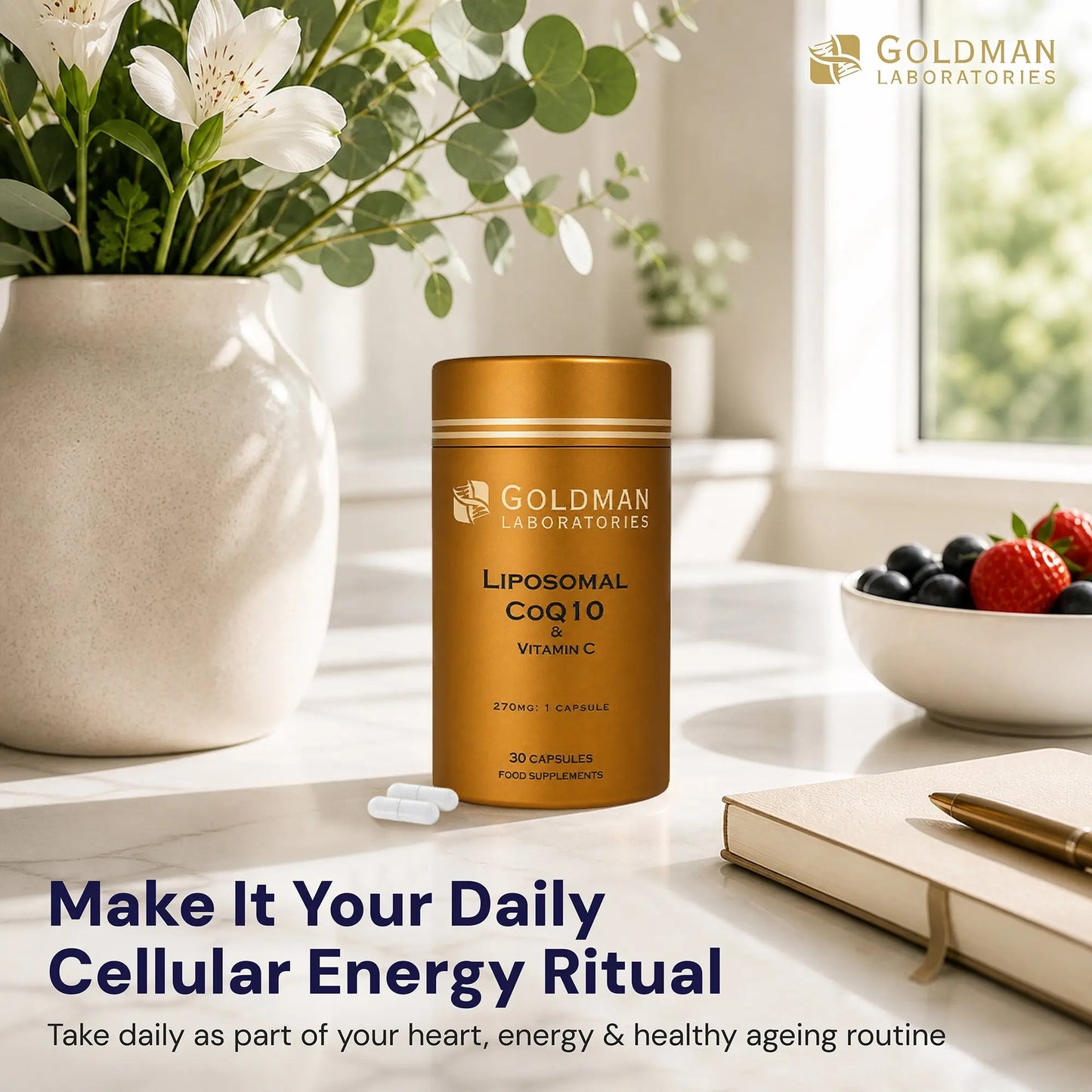 Optimcell® Liposomal CoQ10 - 30 Caps Goldman Labs