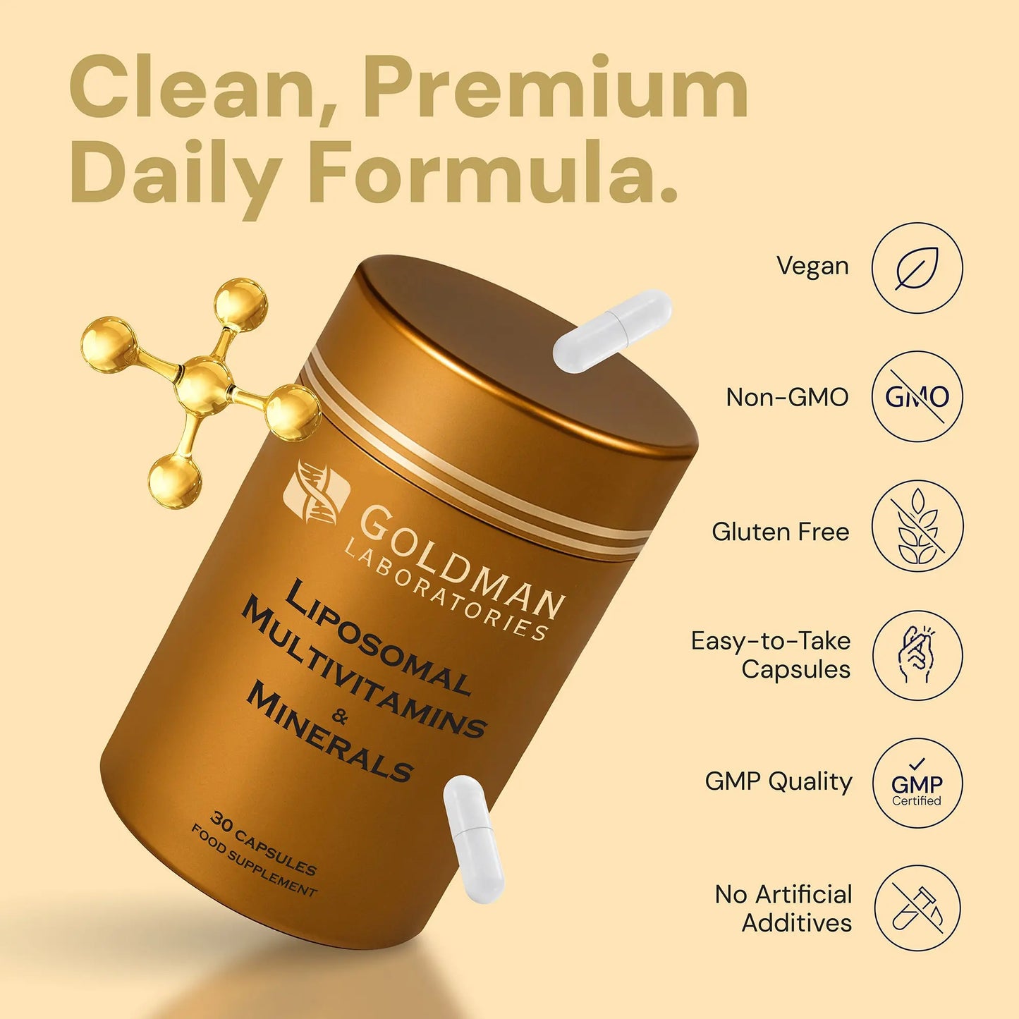 Optimcell® Liposomal Mutivitamins – 30 Caps Goldman Labs