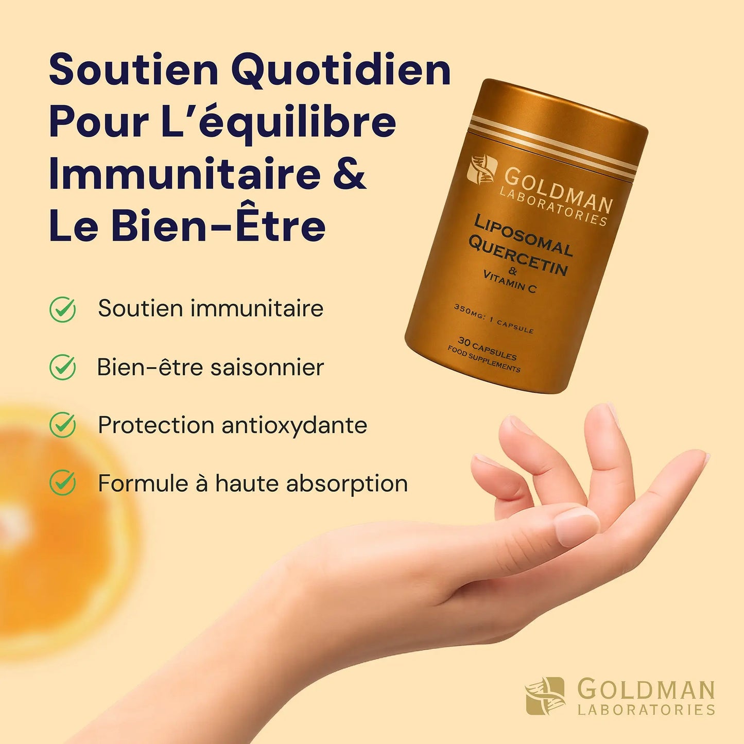 Optimcell® Liposomal Quercetin – 30 Caps Goldman Labs