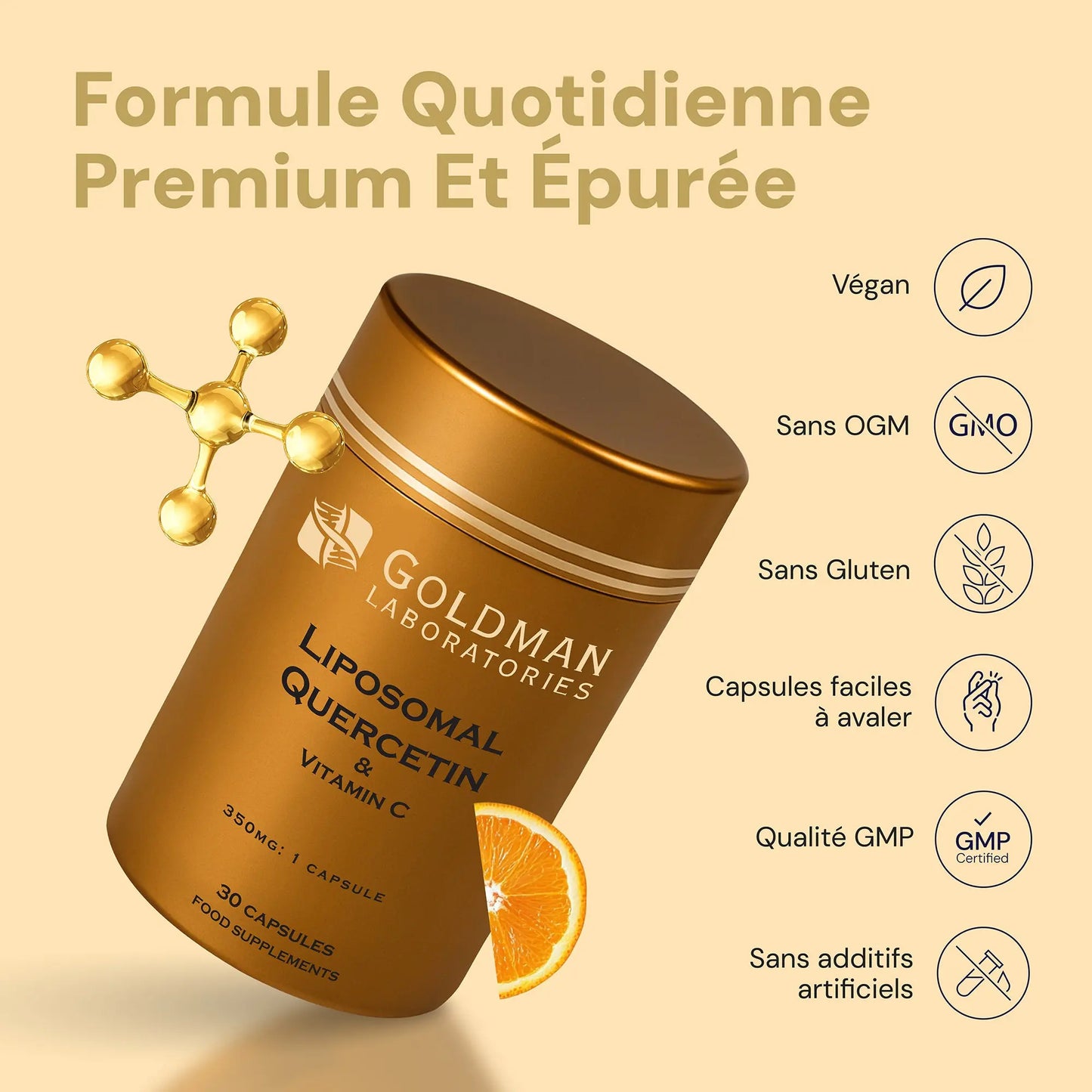 Optimcell® Liposomal Quercetin – 30 Caps Goldman Labs