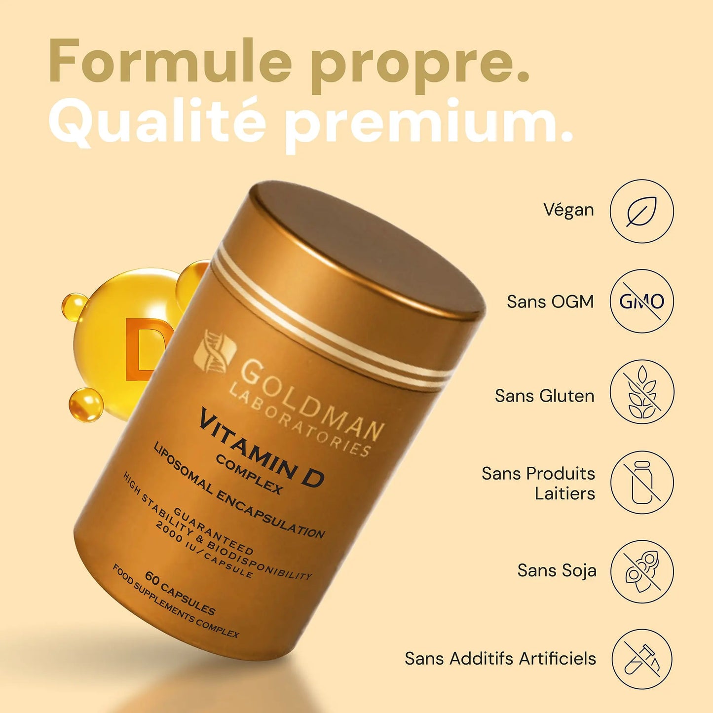 Optimcell® Liposomal Vitamin D Complex - 60 Caps Goldman Labs
