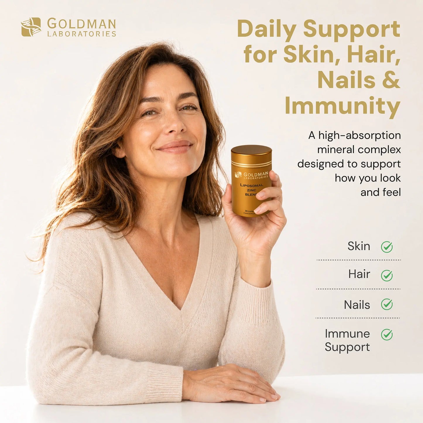 Optimcell® Liposomal Zinc Complex - 30 Caps Goldman Labs